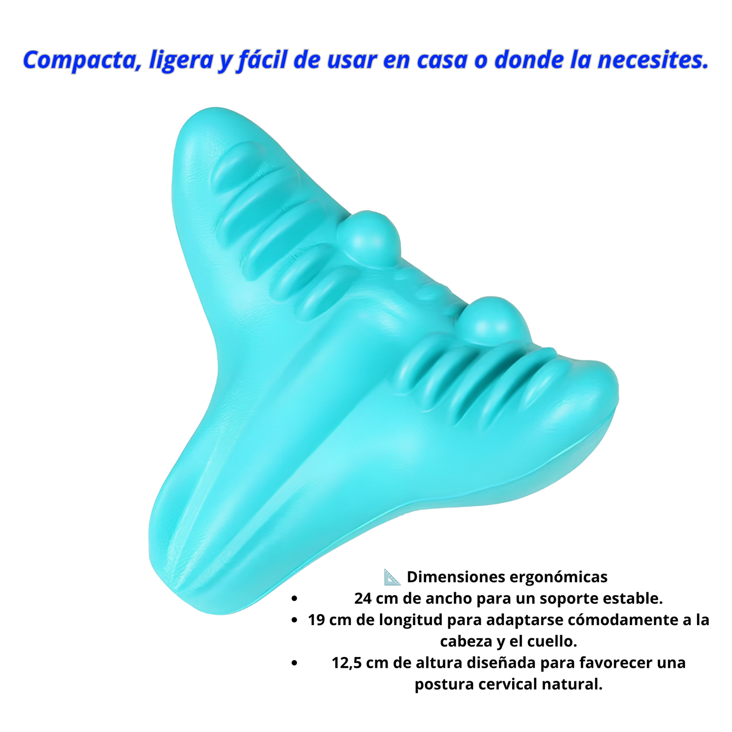 Almohada de masaje cervical portatil