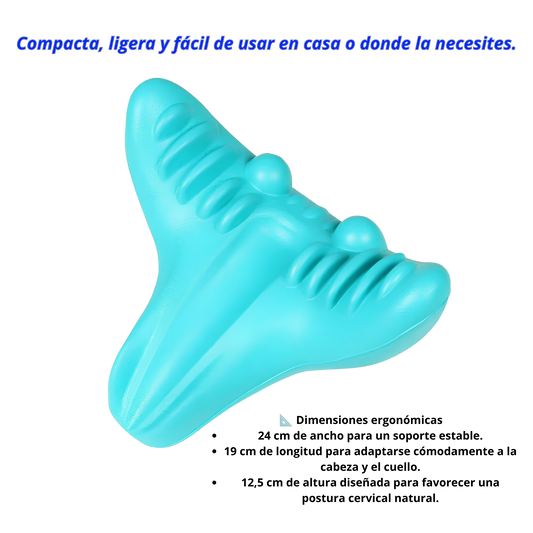 Almohada de masaje cervical portatil