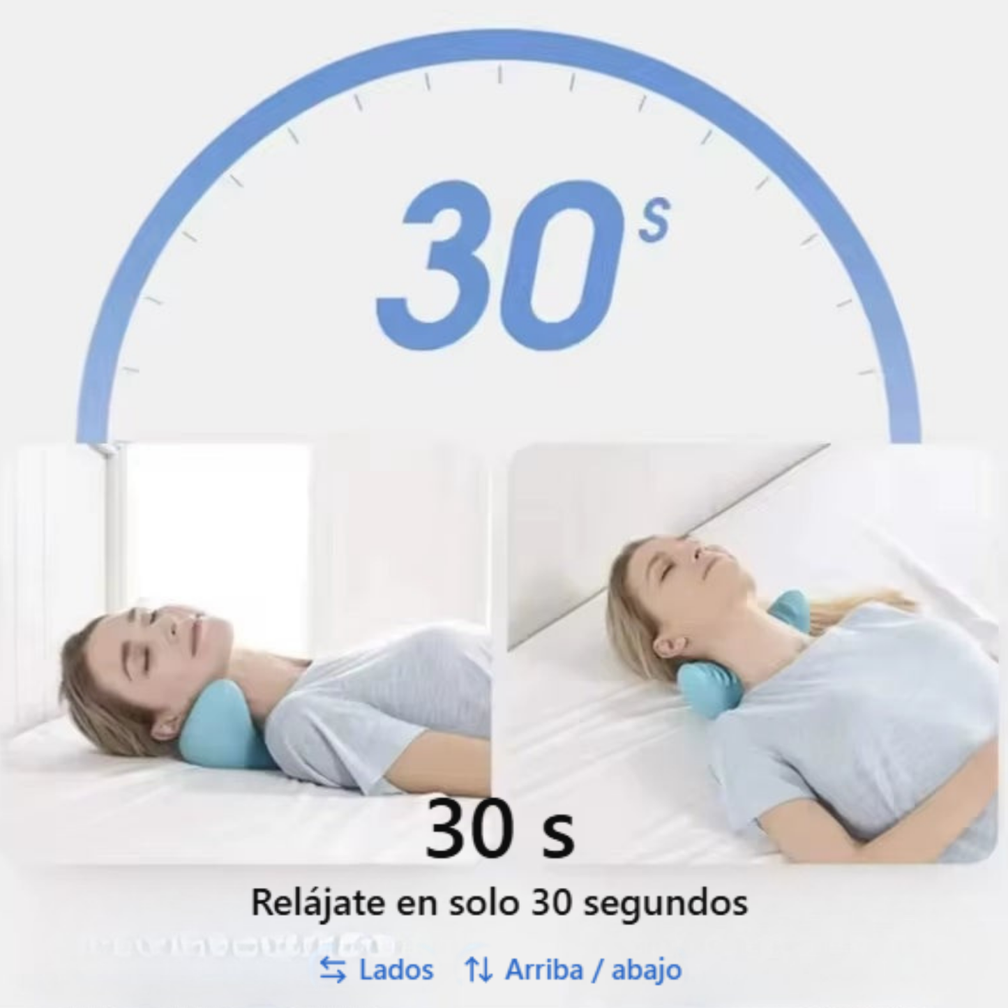 Almohada de masaje cervical portatil